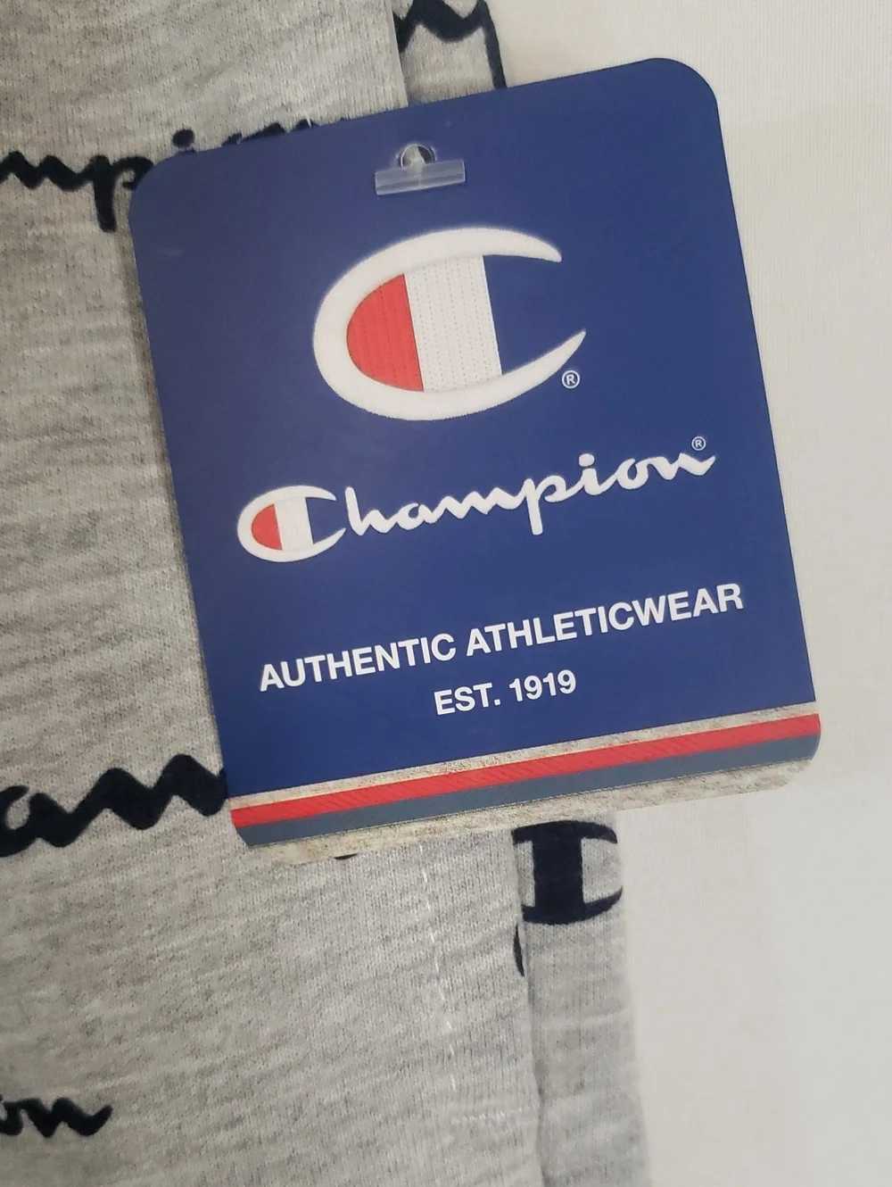 Champion Gray Shorts with Logo, Boys Medium